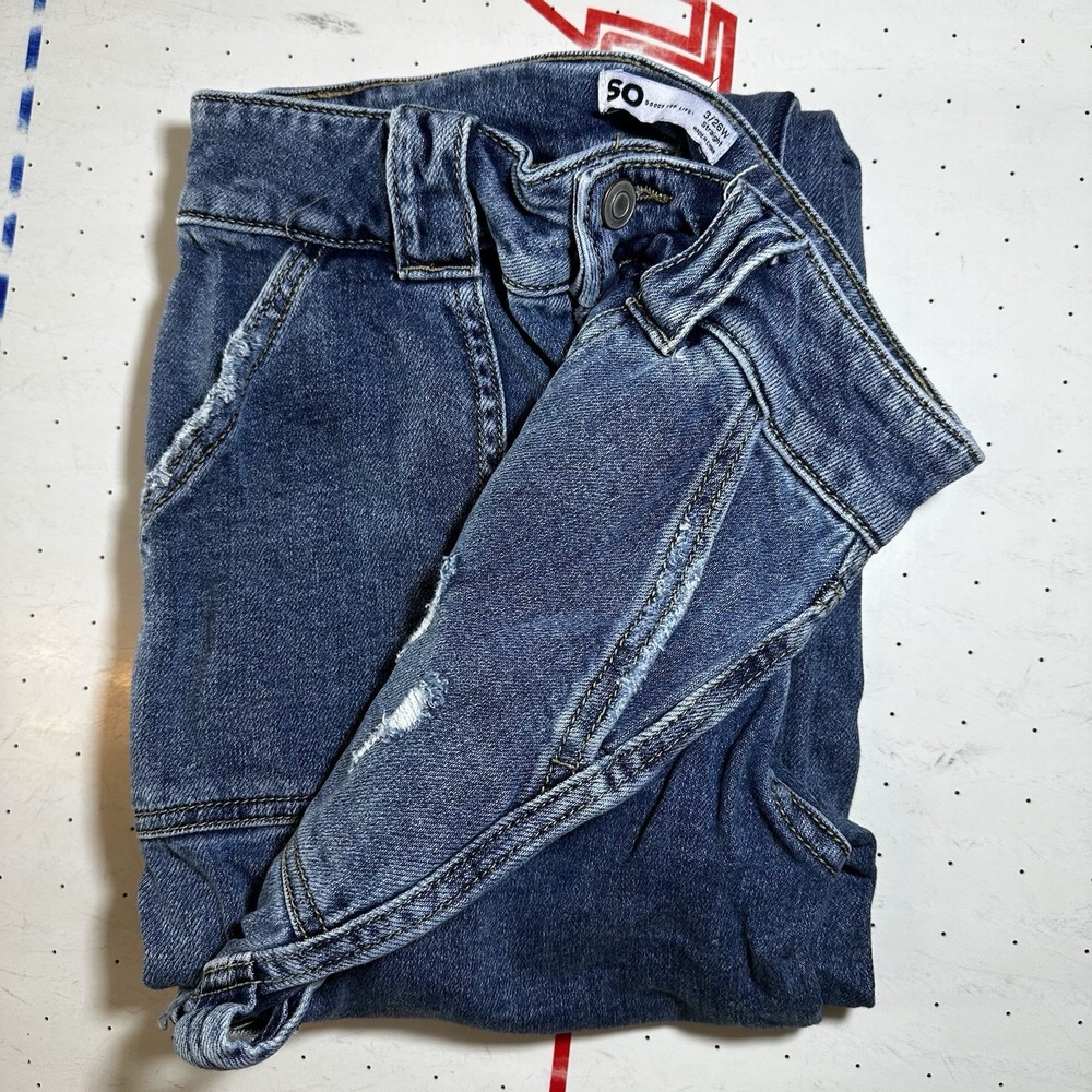 SO Goods For Life Jeans Women's 13/31w Blue High Rise Curvy 90s Straight
